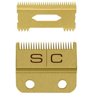 Stylecraft Gold Fixed Fade Clipper Blade with Gold Moving Slim Deep Tooth Blade SC521G