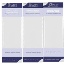 Load image into Gallery viewer, Satin Smooth Large  Natural Muslim Strips 100ct 3-Pack
