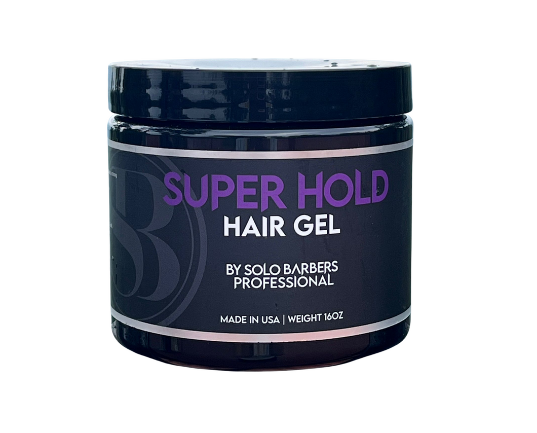 Solo Barbers Super Hold Gel 16oz 12Pack