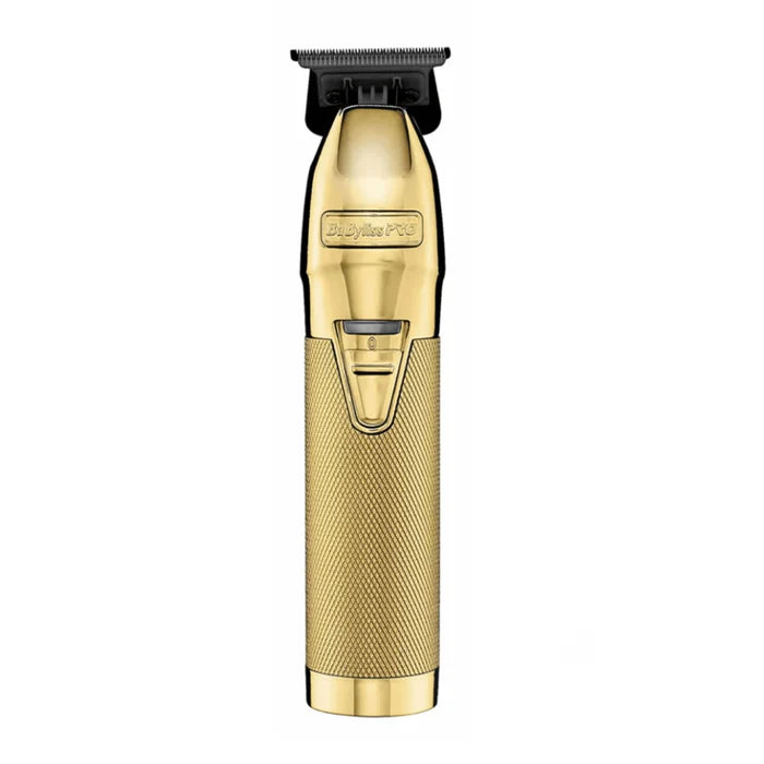 BaBylissPRO Gold Skeleton Trimmer with DLC Deep Tooth 2.0 T-Blade