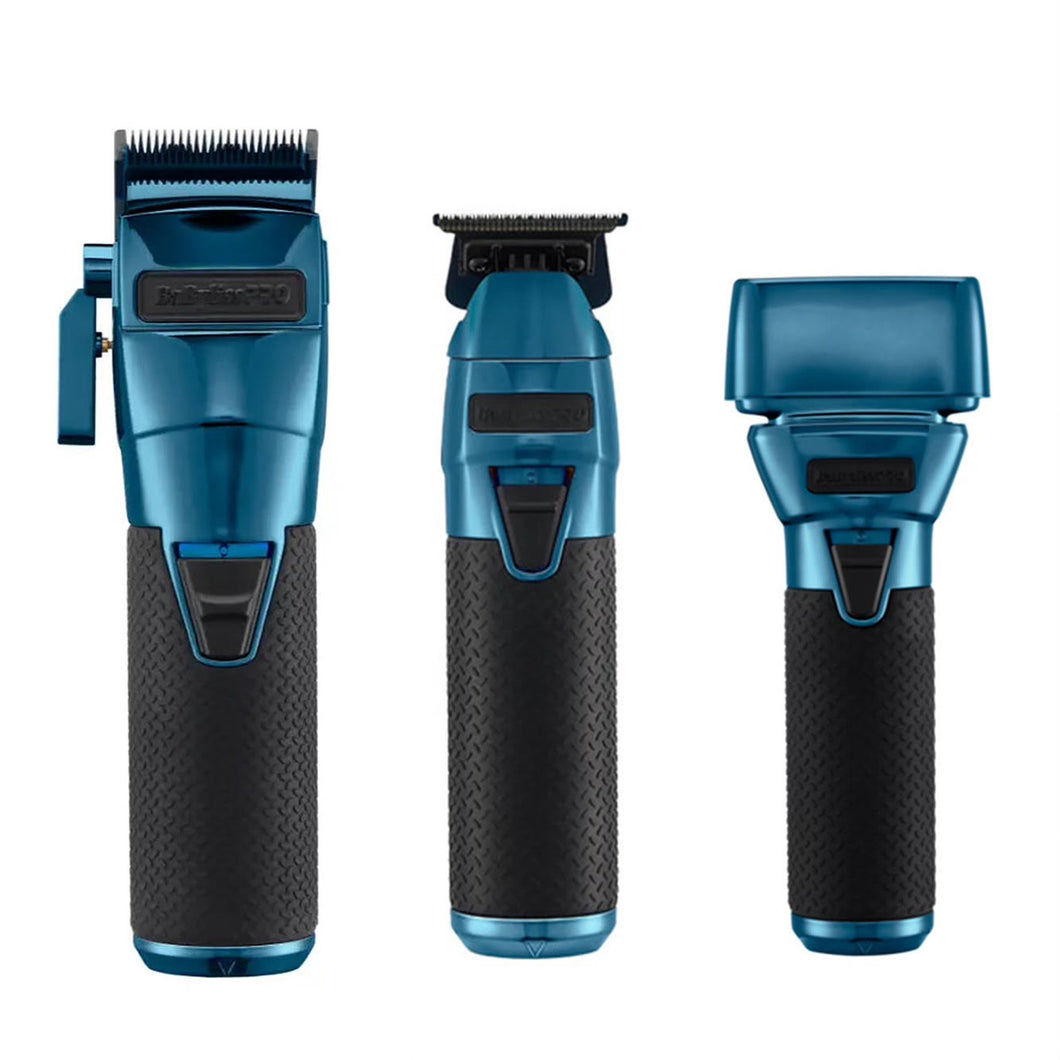 BaByliss PRO FXONE BlueFX Clipper, Trimmer & Shaver Set