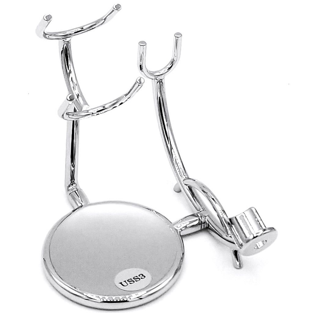 Parker Chrome Razor & Shave Brush Stand