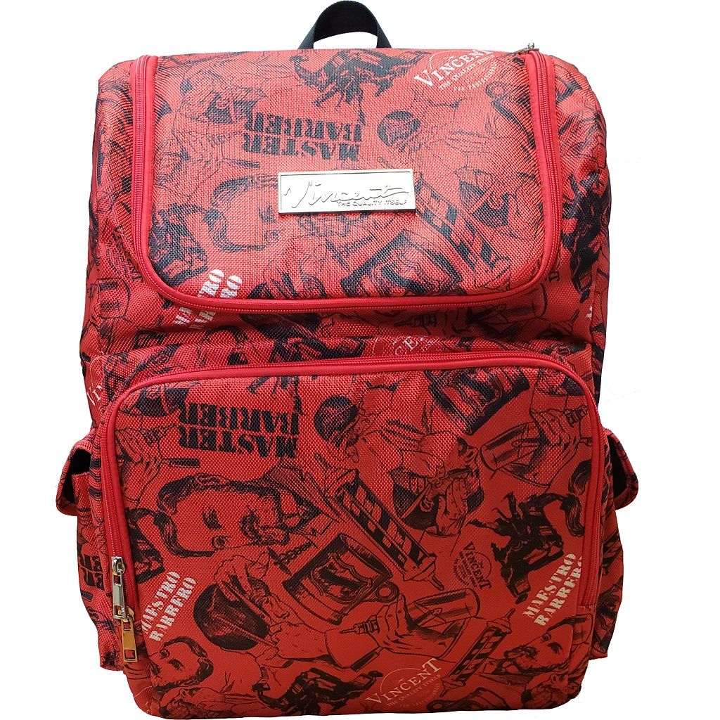 Vincent Barber Backpack - Vintage Red Color