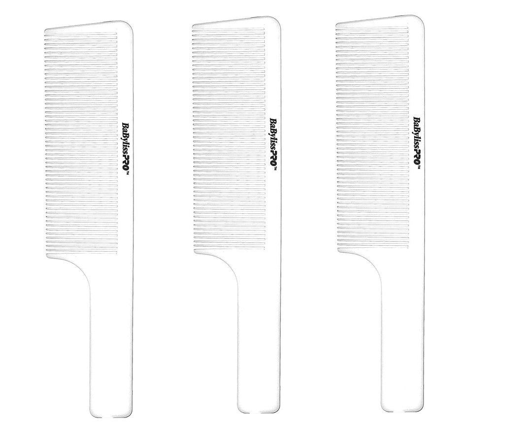 BabylissPro Barberology White Clipper Comb 9