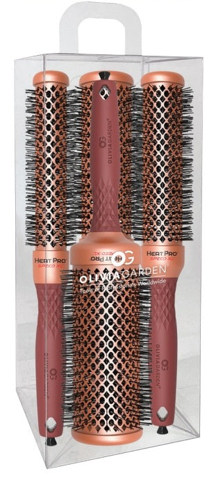Olivia Garden Heat Pro Speed XL Thermal Barrel Brush Set