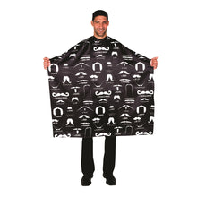 Load image into Gallery viewer, Betty Dain Mustache Black Print Styling Cape
