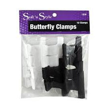 Load image into Gallery viewer, Soft n Style 2&quot; Butterfly Clamps 12pk SNS-188
