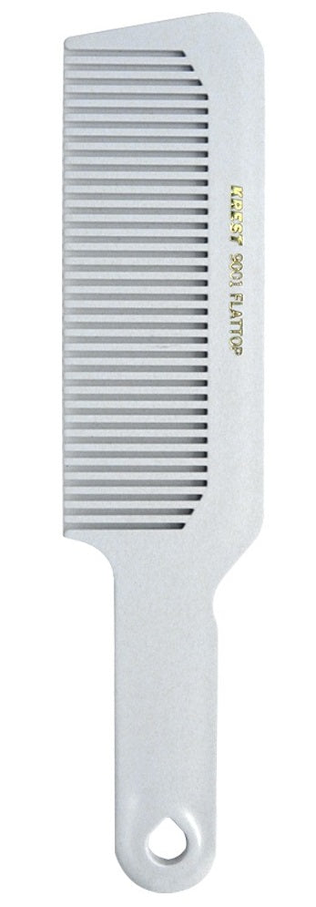 Krest White Flat Top Comb  # 9001