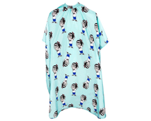 Load image into Gallery viewer, Suavecito Kids Mascot Club Blue Barber Cape
