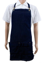 Load image into Gallery viewer, Vincent Indigo  Denim Apron One Size
